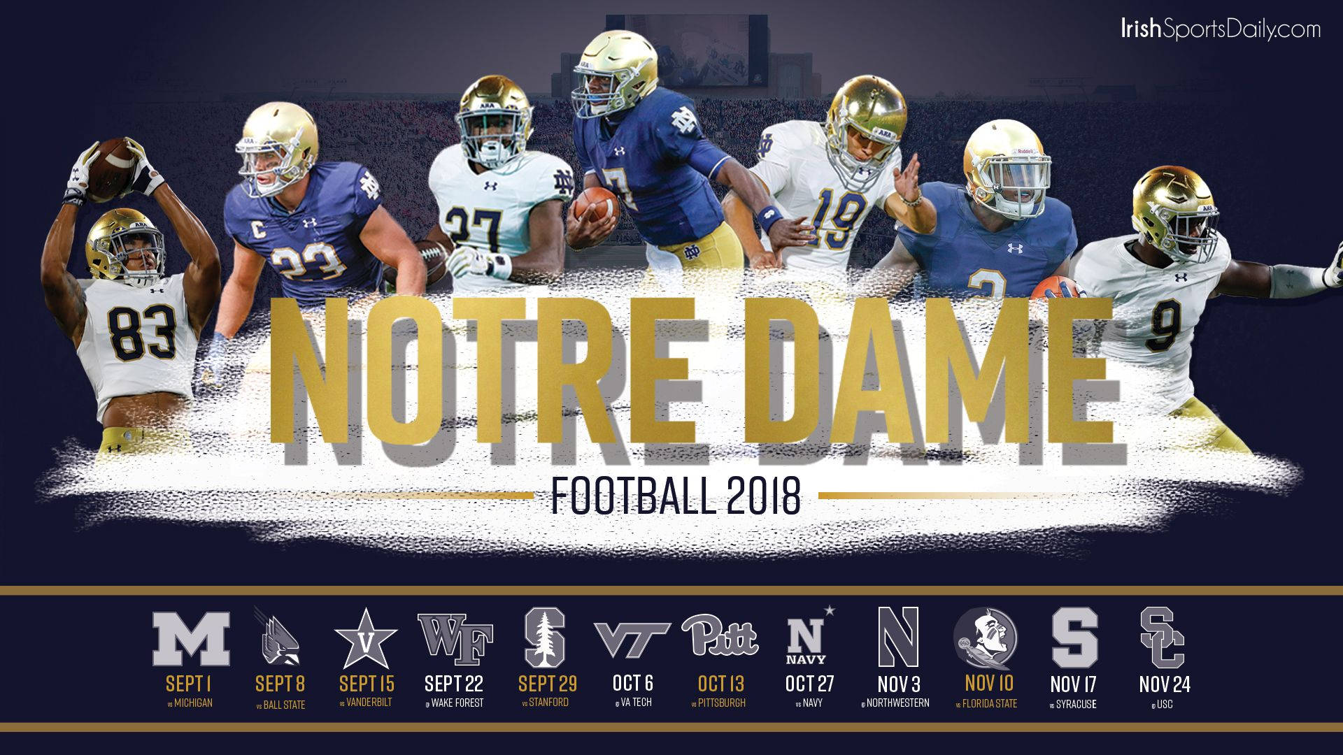 Notre Dame Football Taustakuva