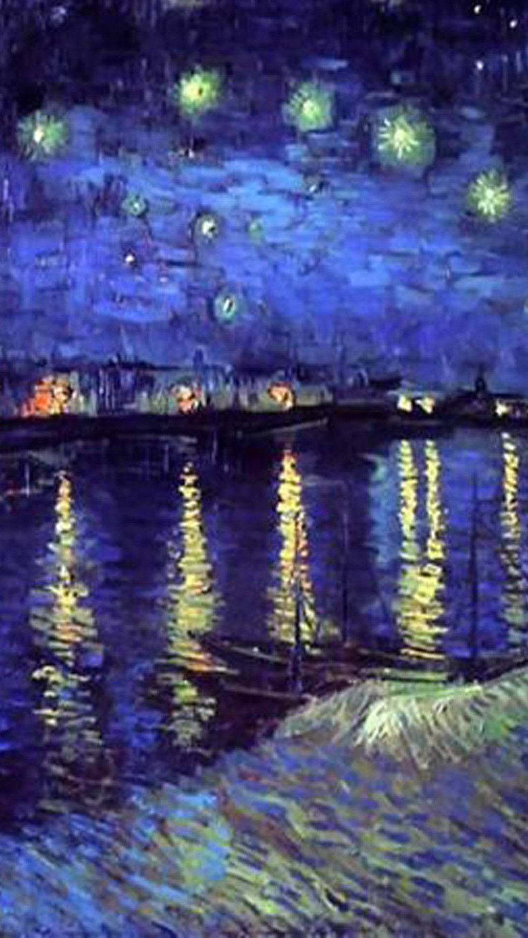 Notte Stellata Di Van Gogh Sfondo