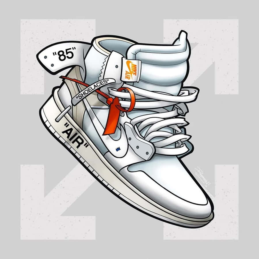 Off White Jordan 1 Wallpaper