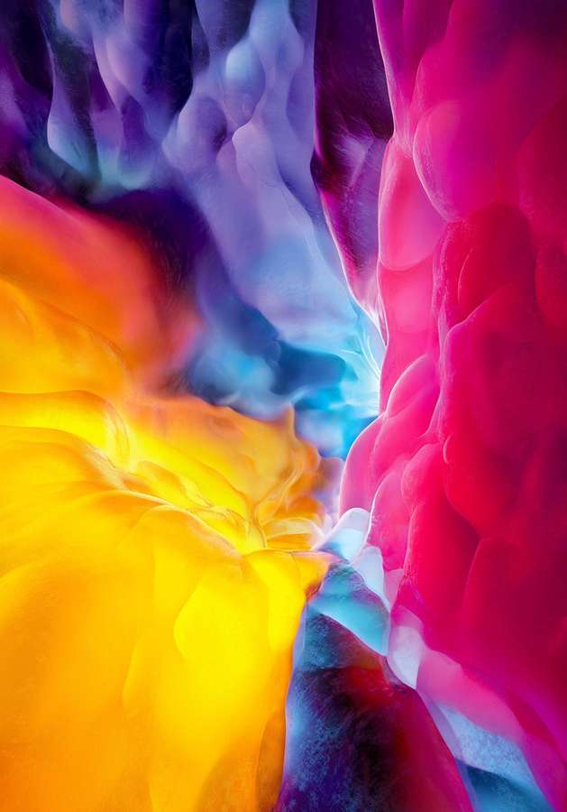 Abstract digital artwork with flowing colorful gradients. — Official iPad Wallpaper