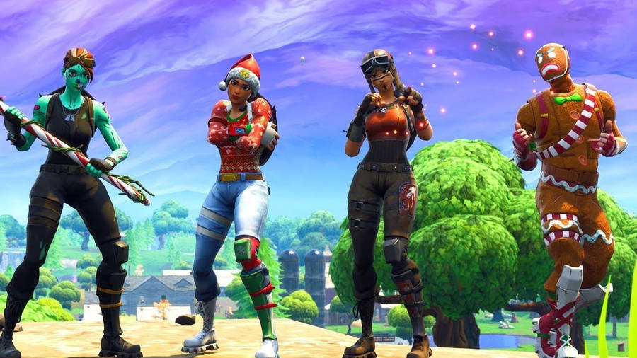 Og Fortnite Skins Bakgrunnsbildet