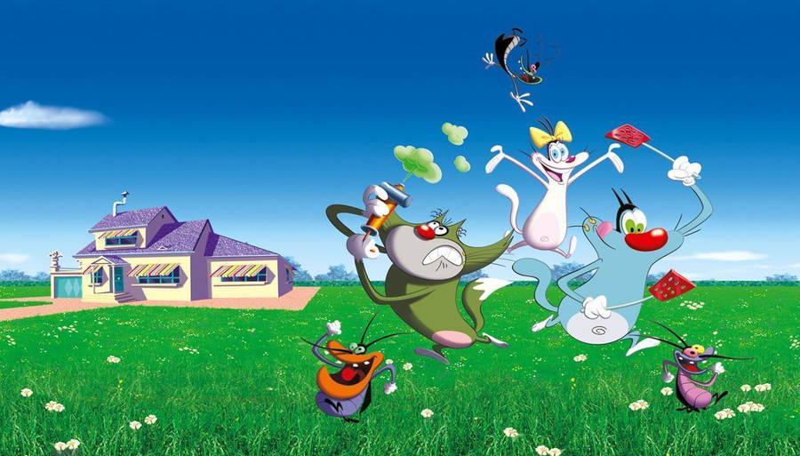 Oggy And The Cockroaches Pictures Wallpaper