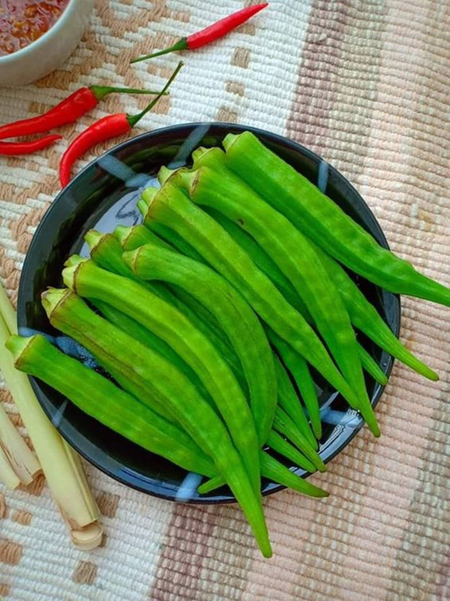 Okra Achtergrond