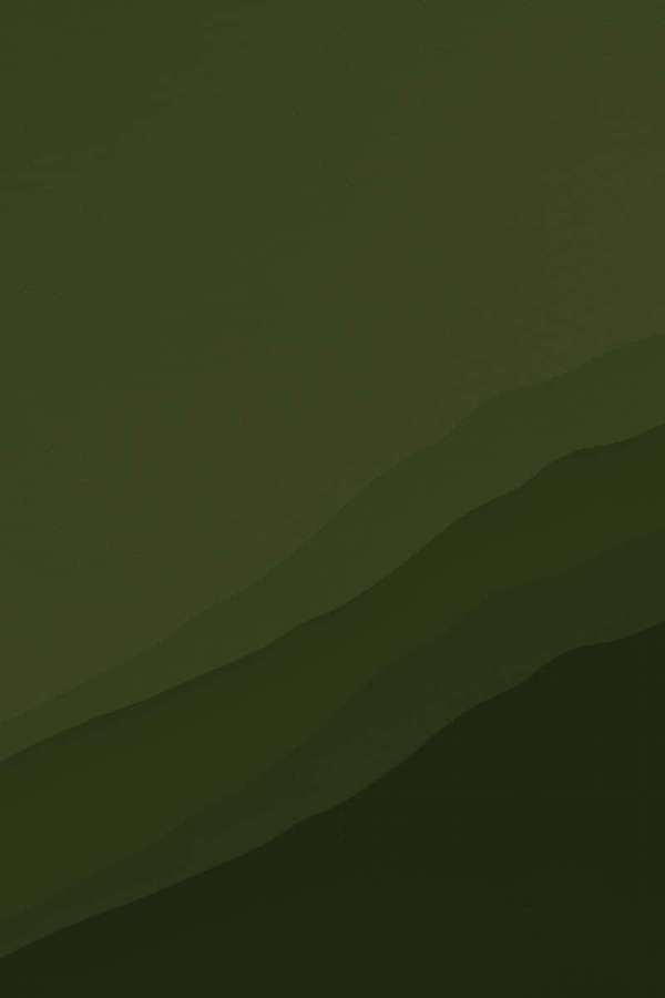 Minimalist abstract wallpaper with layered green gradients and soft shadowed ridges. — Olive Green Background