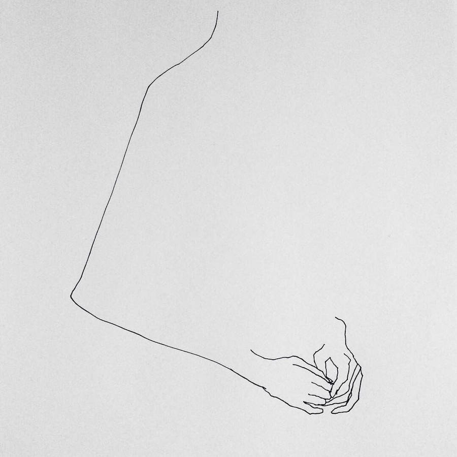 One Line Tekening Achtergrond