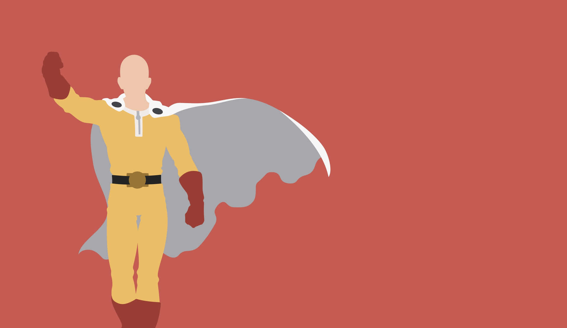 One Punch Man Minimalist Bakgrunnsbildet