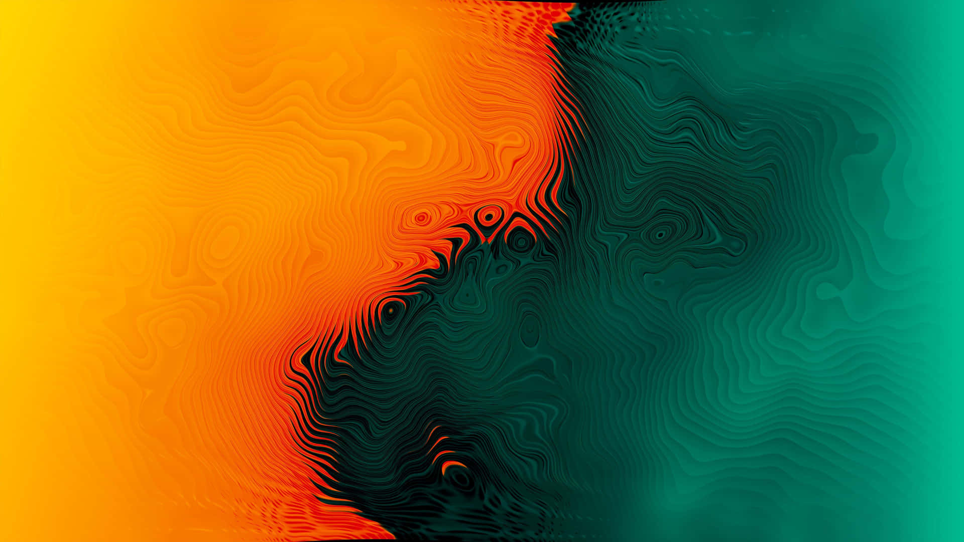 Orange And Green Background Wallpaper