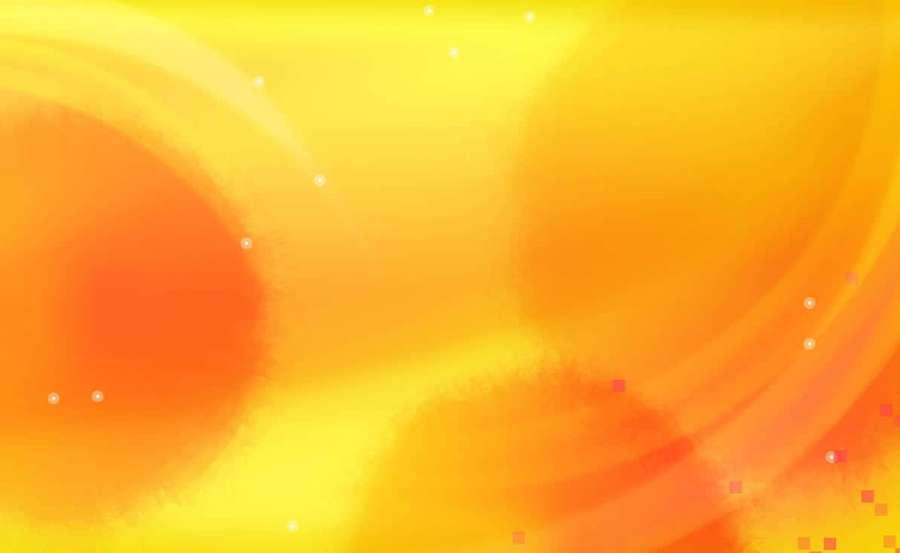Radiant abstract background with swirling orange and yellow hues and glowing particles. — Orange And Yellow Background