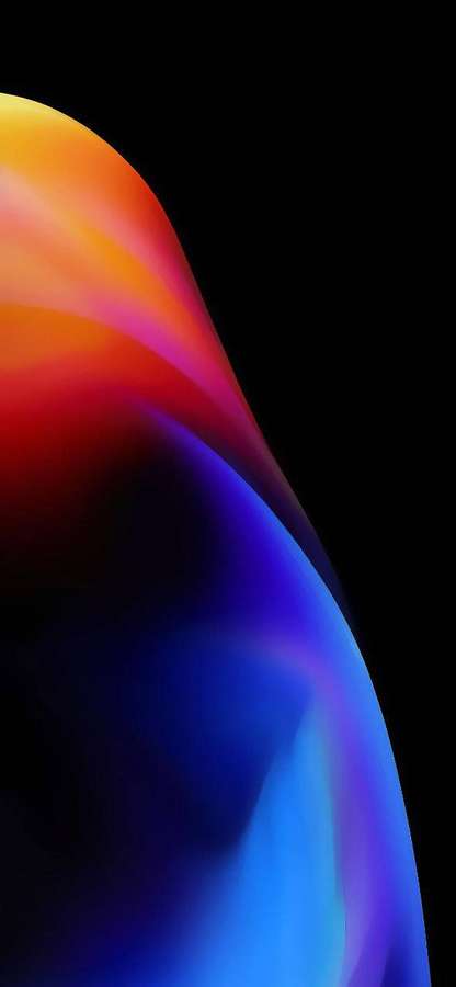 Dynamic colorful gradient swirls against a black backdrop. — Original iPhone 7 Wallpaper