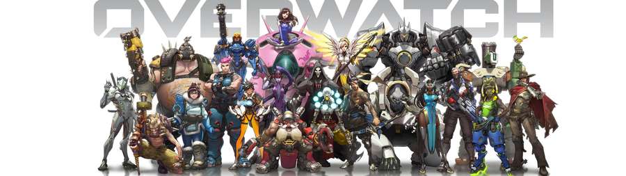 Personagens do videogame Overwatch posando juntos em uma foto promocional de grupo. — Overwatch 2 Papéis de Parede