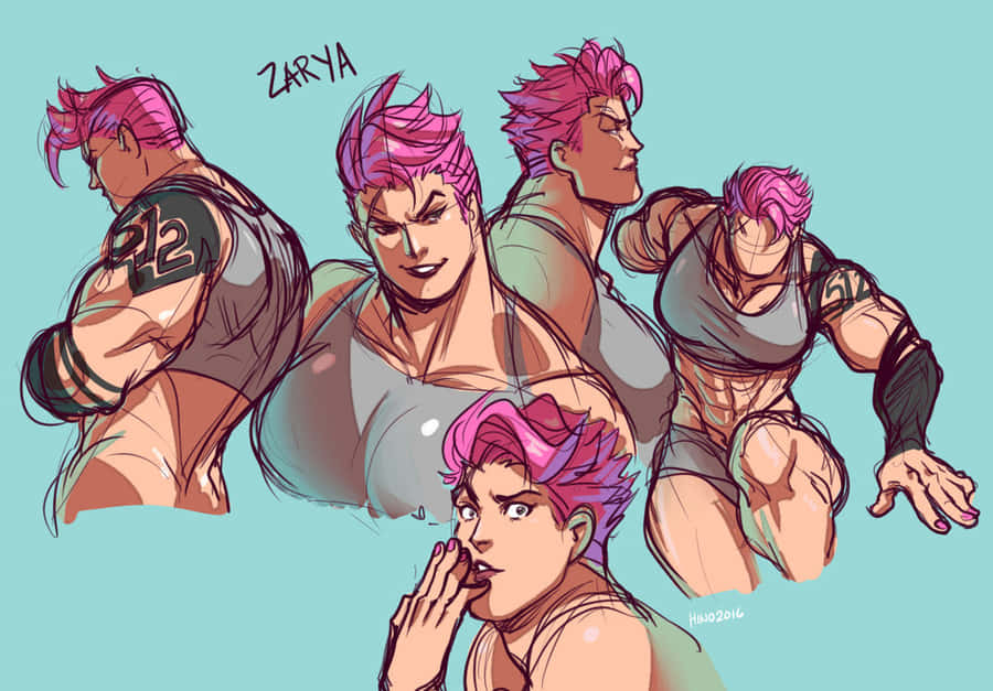 Overwatch Zarya Achtergrond