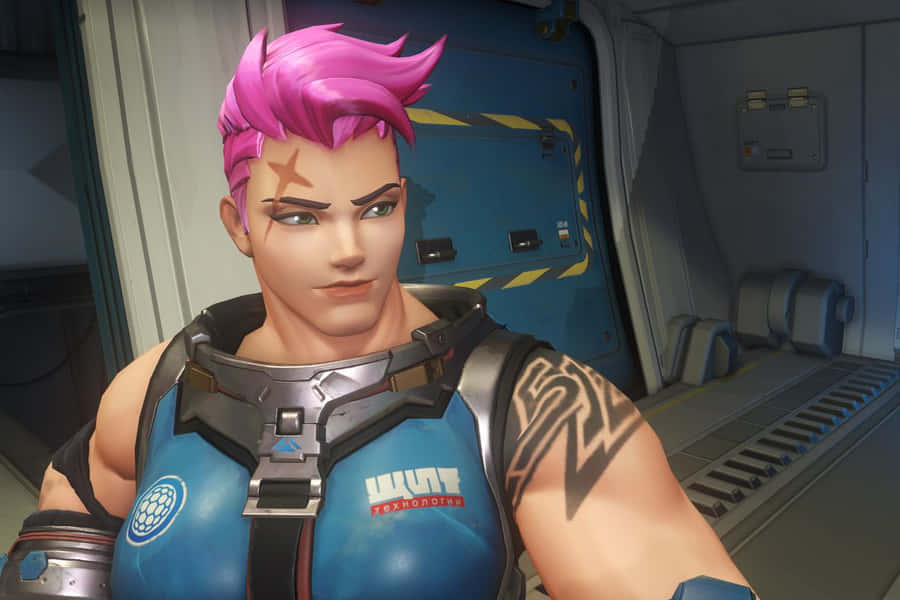 Overwatch Zarya Bakgrunnsbildet