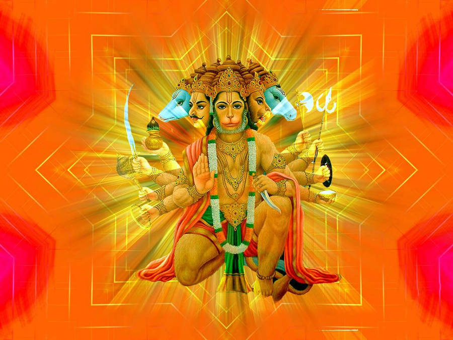 Panchmukhi Hanuman Taustakuva