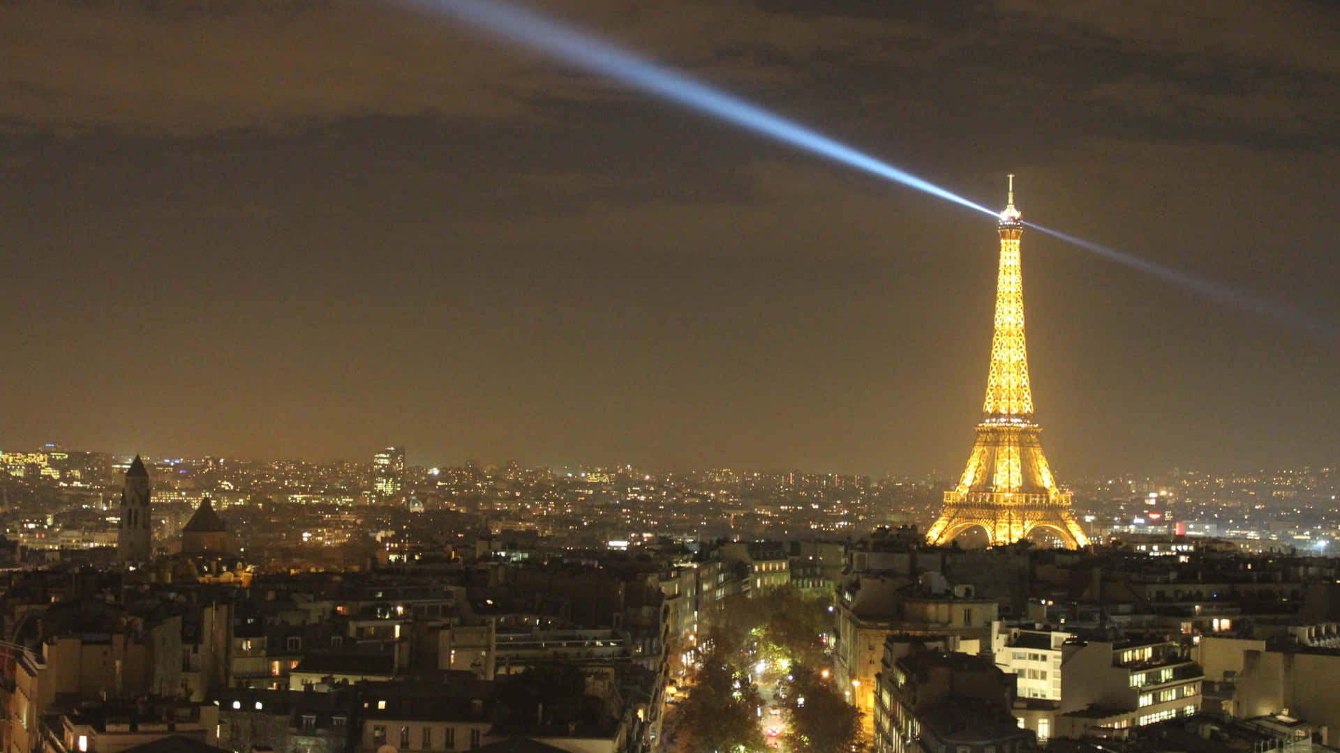 París De Noche Fondo de pantalla