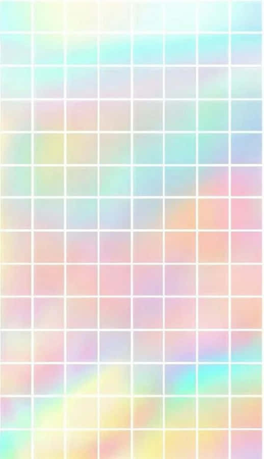 Pastel Aesthetic Grid Wallpaper