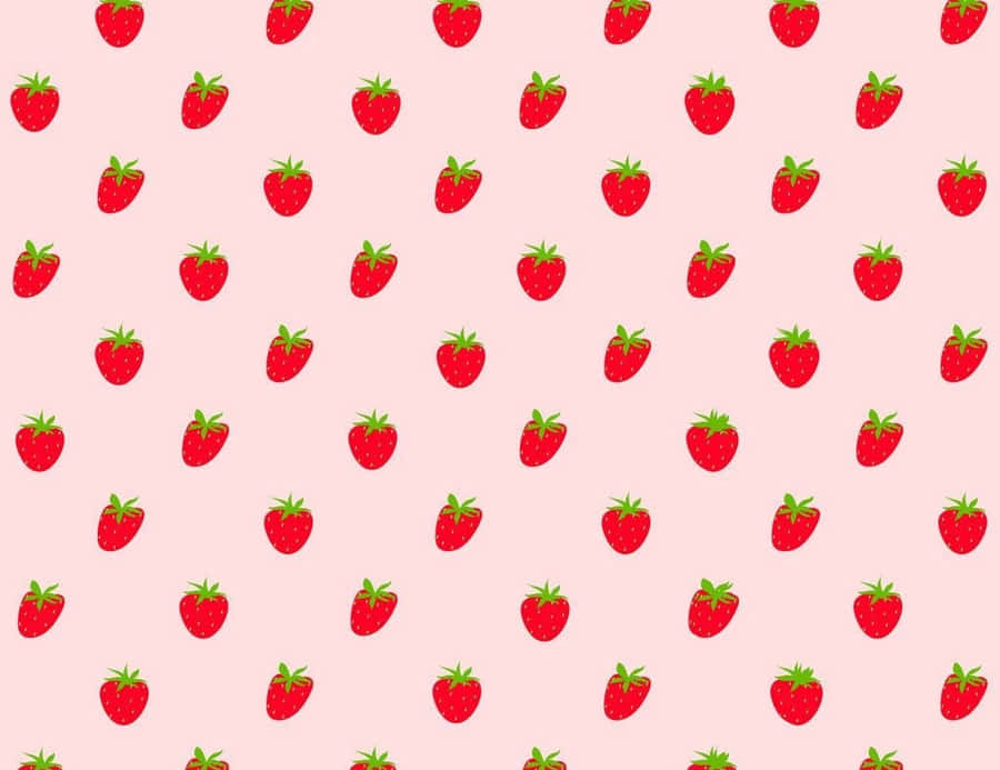 Pastel Jordbær Wallpaper