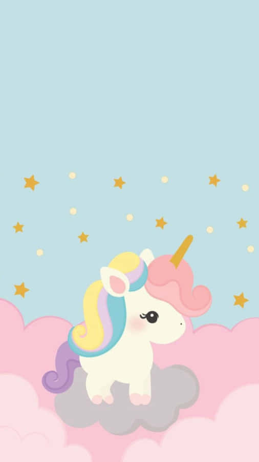 Pastell Unicorn Bakgrund
