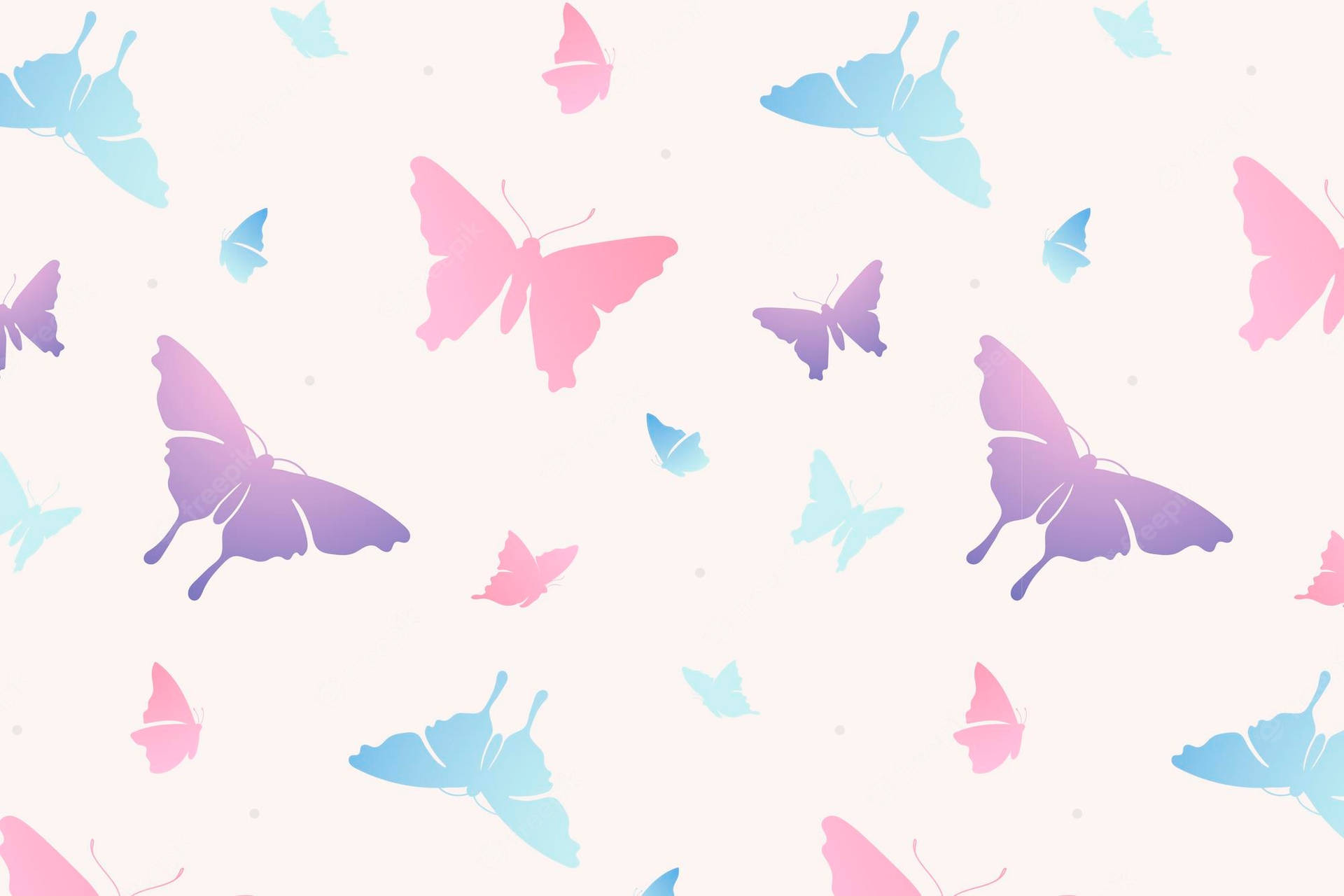 Pastelliger Schmetterling Wallpaper
