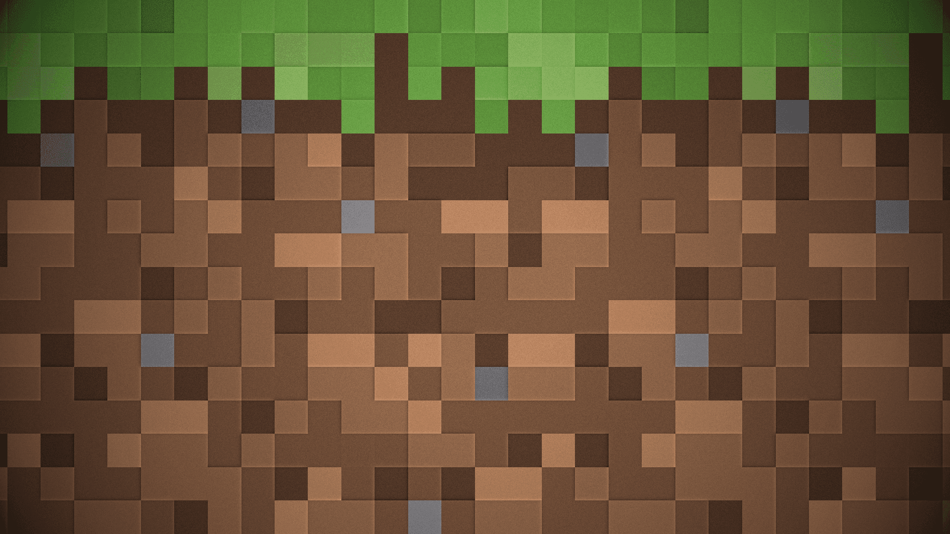 Bloque de tierra pixelado Minecraft con hierba encima en baldosas cuadradas con bloques — Pasto de Minecraft Fondos de pantalla