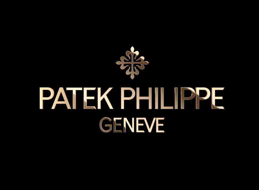 Patek Philippe Geneve logo in gold on black background — Patek Philippe Wallpaper