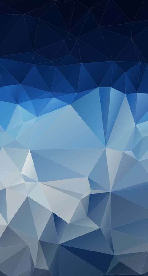 Abstract geometric pattern in blue tones with polygonal facets. — Pattern Phone Wallpaper