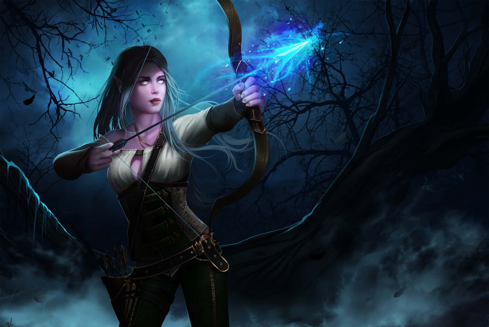 Pemanah Elf Tinggi Wallpaper