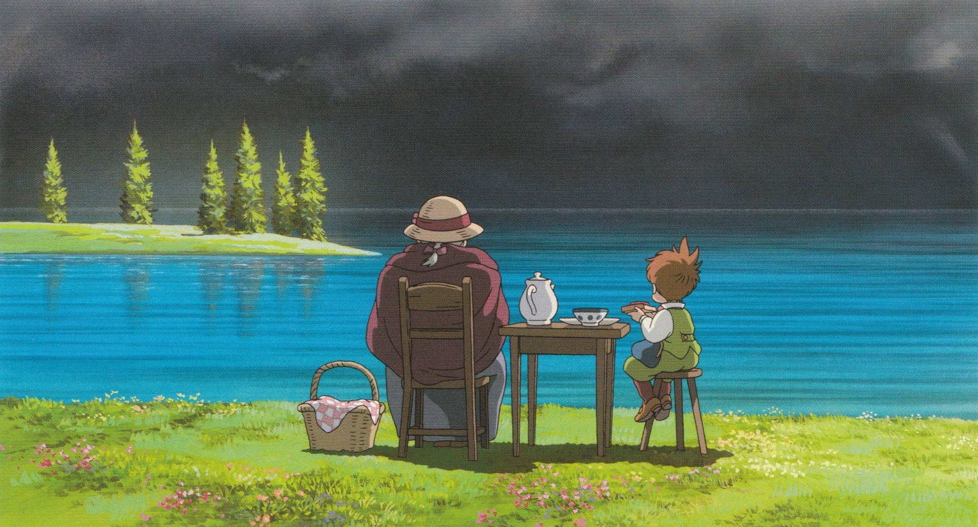 Pemandangan Studio Ghibli Wallpaper