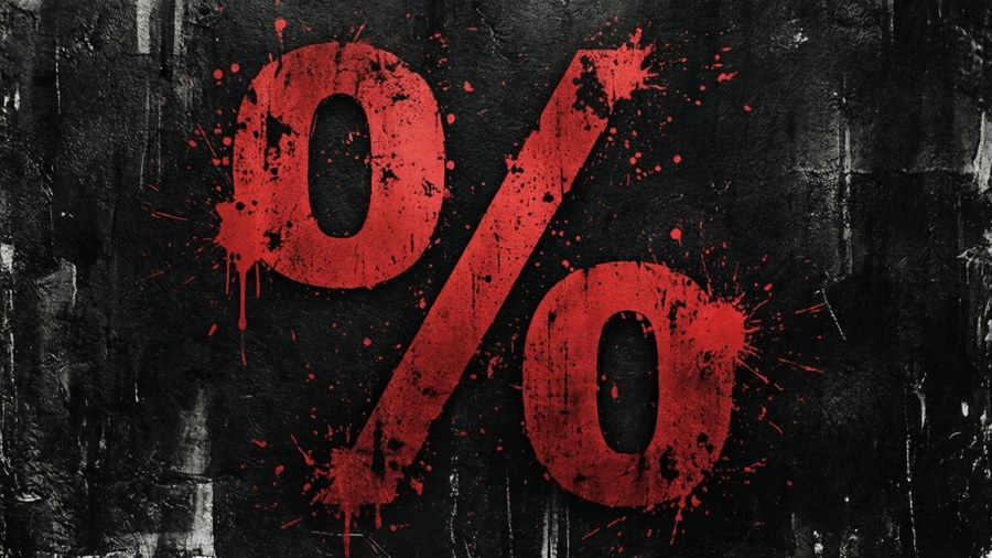 Gritty distressed percentage symbol — Percentage Wallpaper