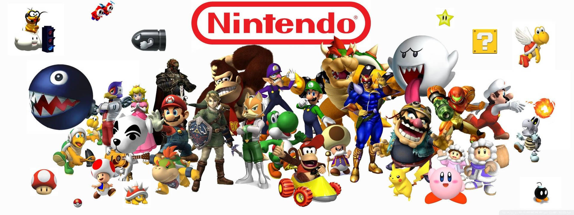 Personagens Da Nintendo Papel de Parede