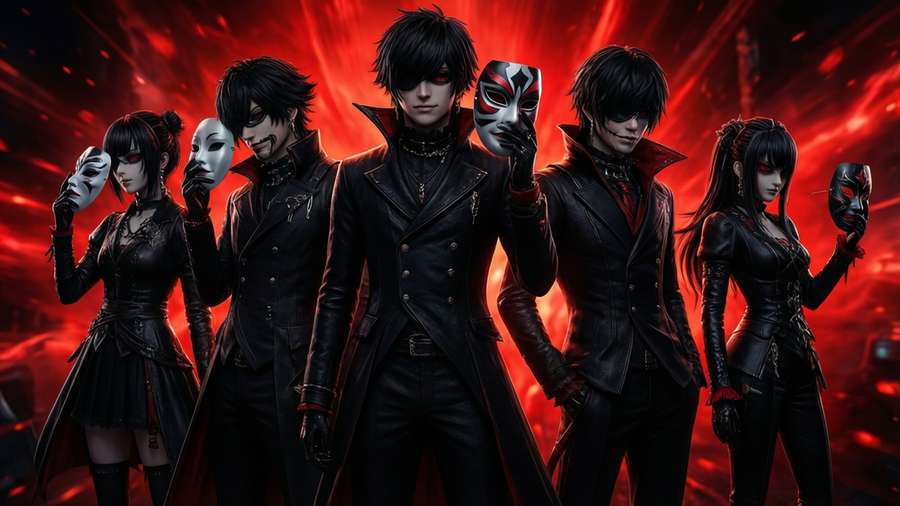 Siluetas de los Phantom Thieves — Personas Fondos de pantalla