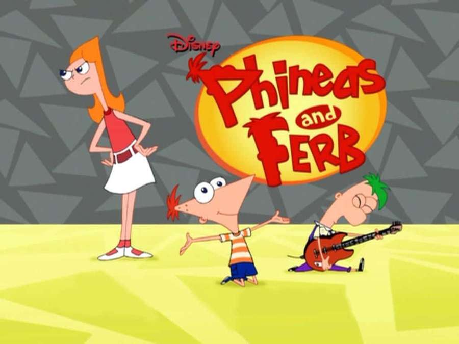 Phineas Ferb and Isabella from the Disney cartoon show. — Phineas And Ferb Background