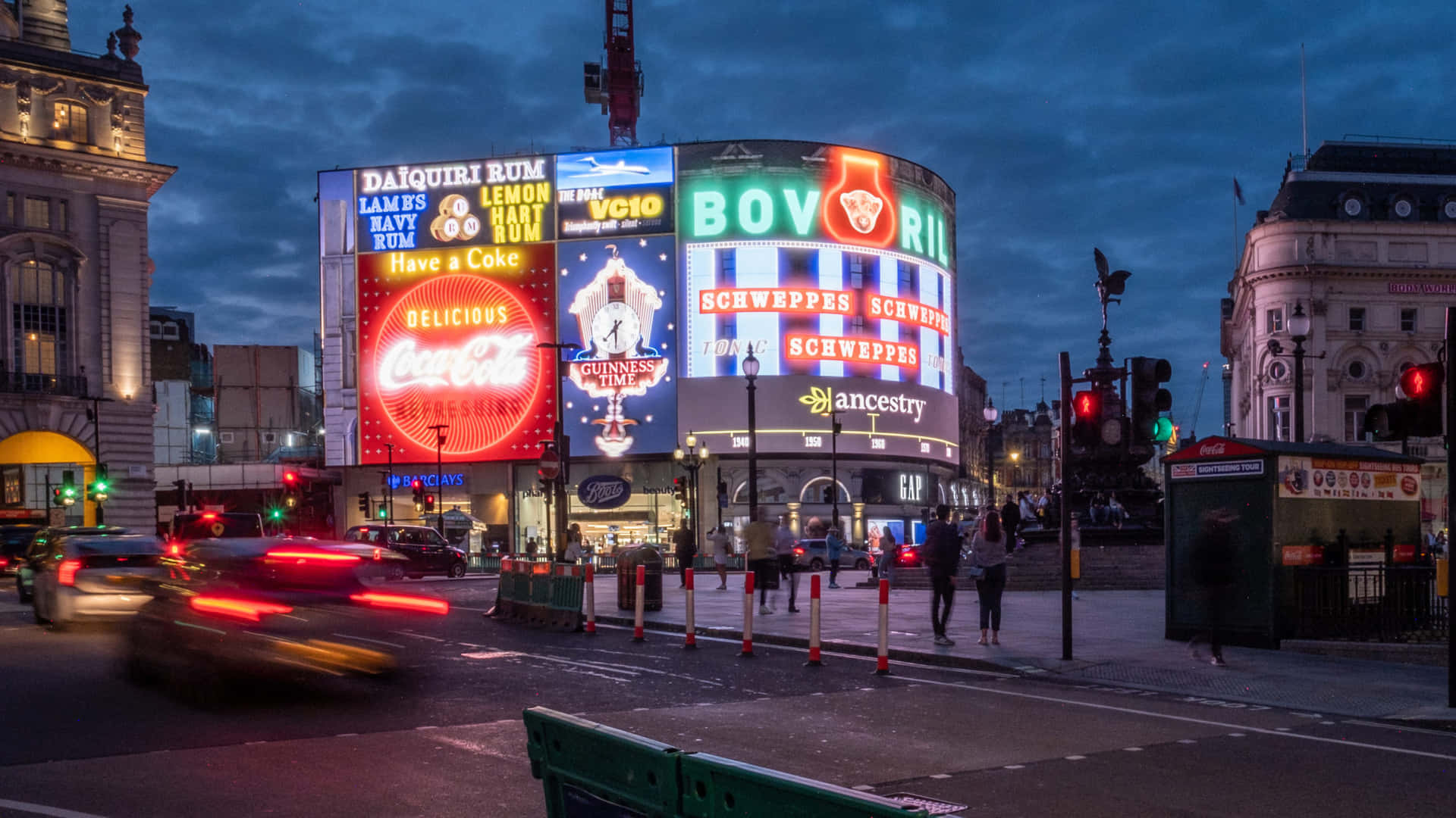 Piccadilly Circus Bakgrunnsbildet
