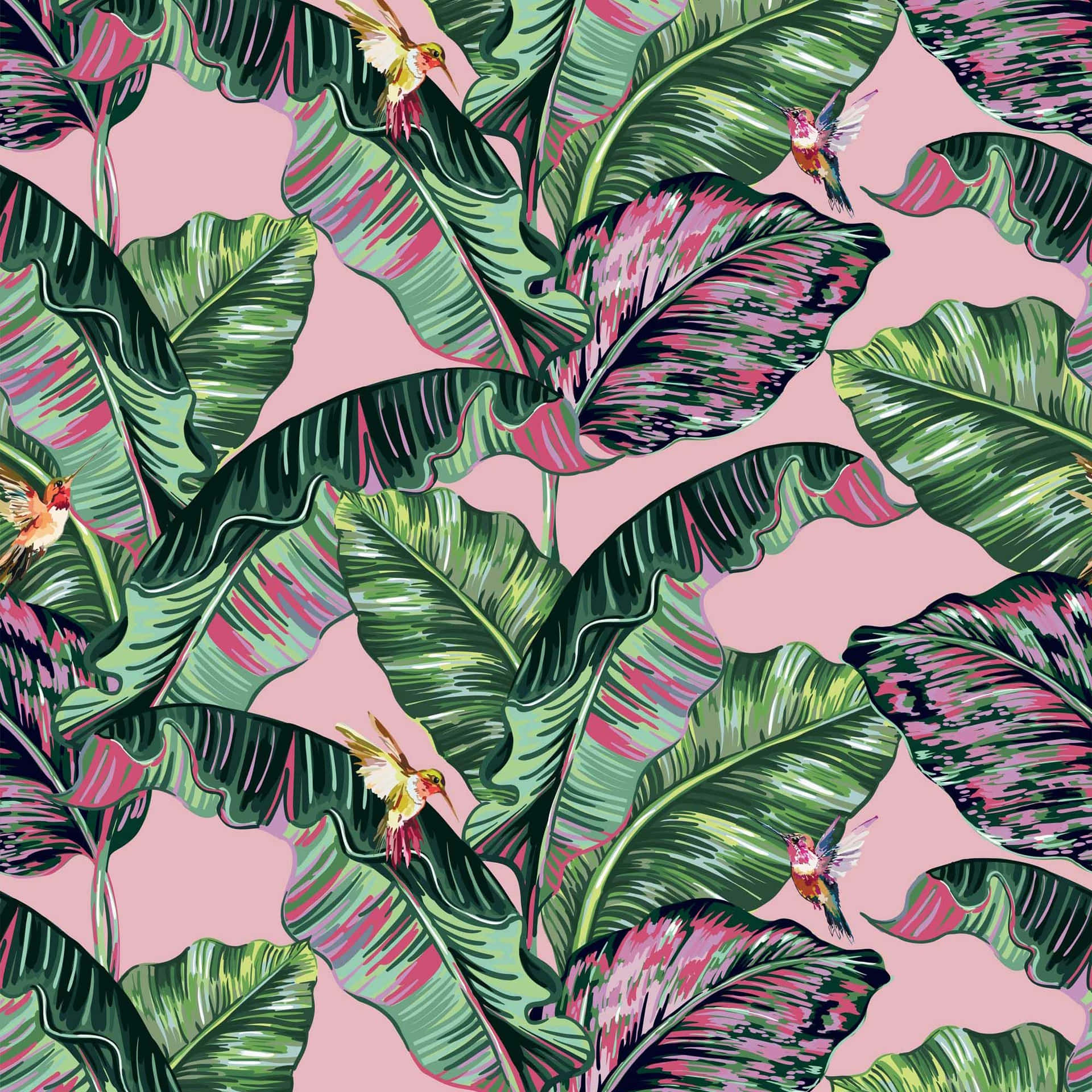 AS Création Wallpaper Jungle Green Pink 372801