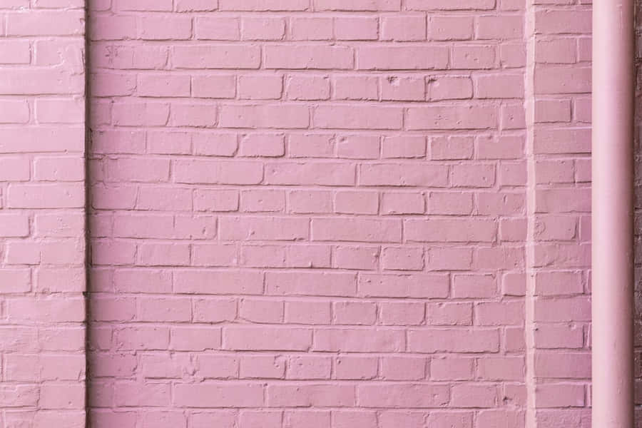 Pink Brick Background Wallpaper