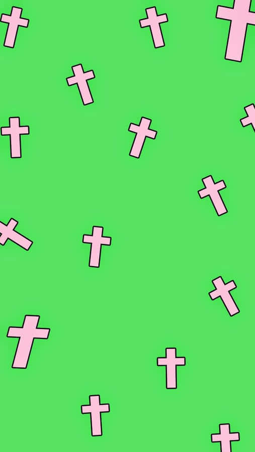 Pink Cross Wallpaper