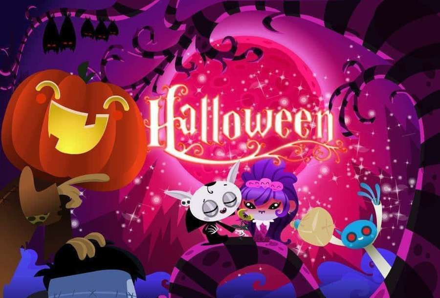 Let's make Halloween uniquely beautiful by embracing the color pink — Pink Halloween Wallpaper