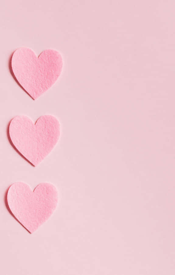 [100+] Pink Hearts Backgrounds | Wallpapers.com