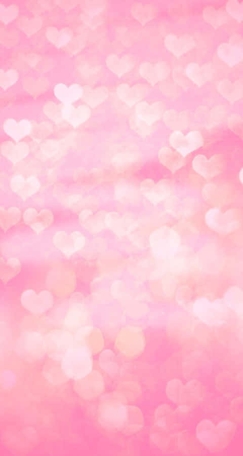 Pink Hjerte Iphone Wallpaper