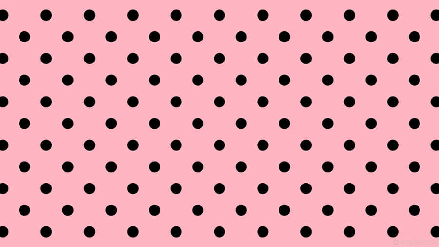 Pink Polka Dot Background Wallpaper