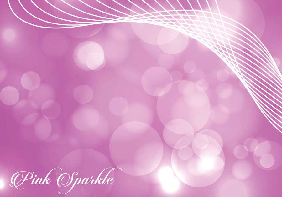 Pink background with bokeh lights and flowing white lines — Pink Sparkly Background