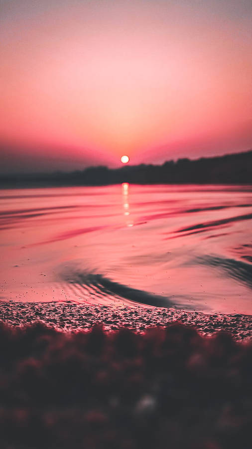 Pink Sunset Iphone Papel de Parede