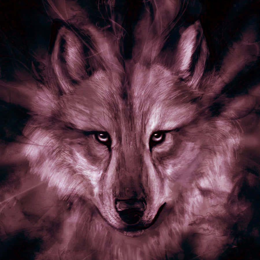 Pink Wolf Wallpaper