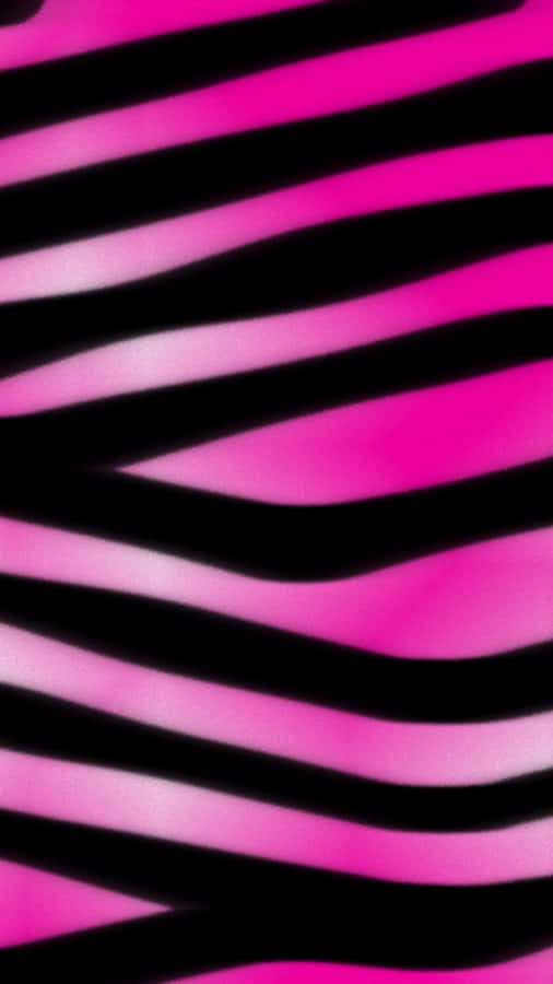 Pink Zebra Background Wallpaper