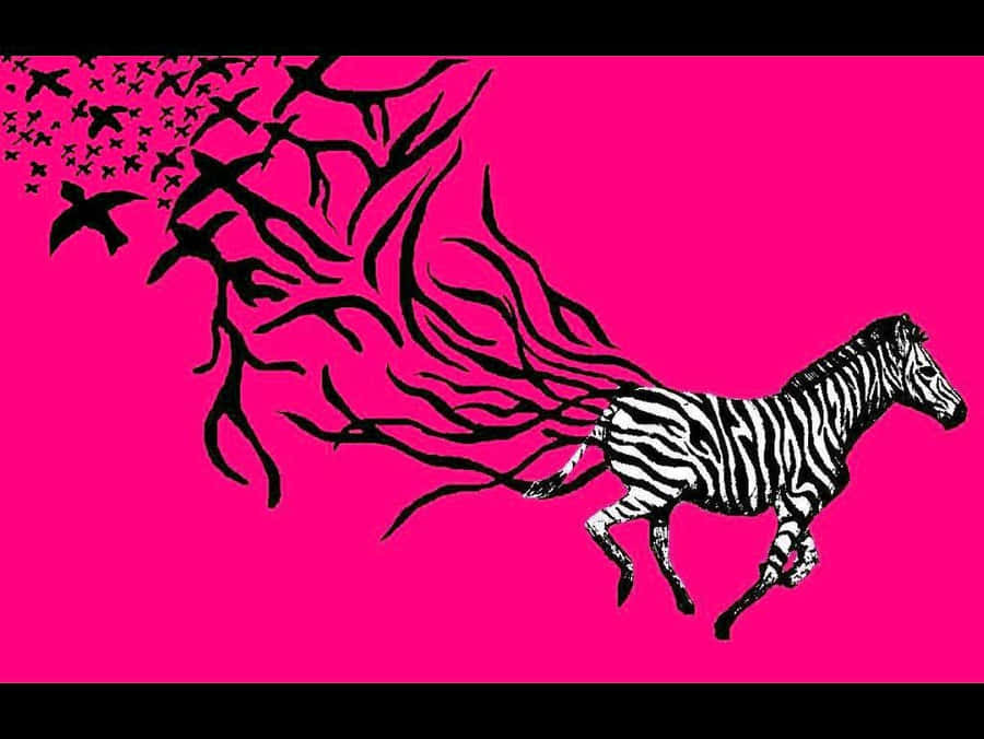 Pink Zebra Baggrunde