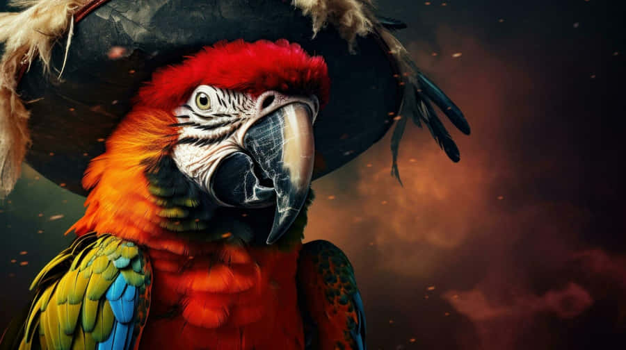 Pirate Parrot Wallpaper