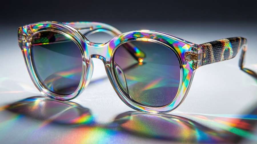 Pit Viper sunglasses creating rainbow refractions — Pit Viper Wallpaper