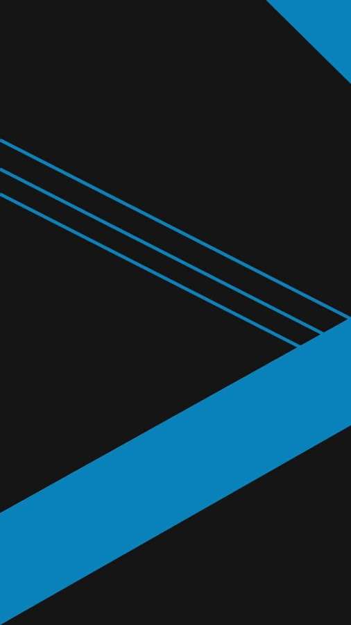 Padrão geométrico abstrato com listras diagonais azuis em fundo preto — Plano de fundo do material do iPhone X Fundos