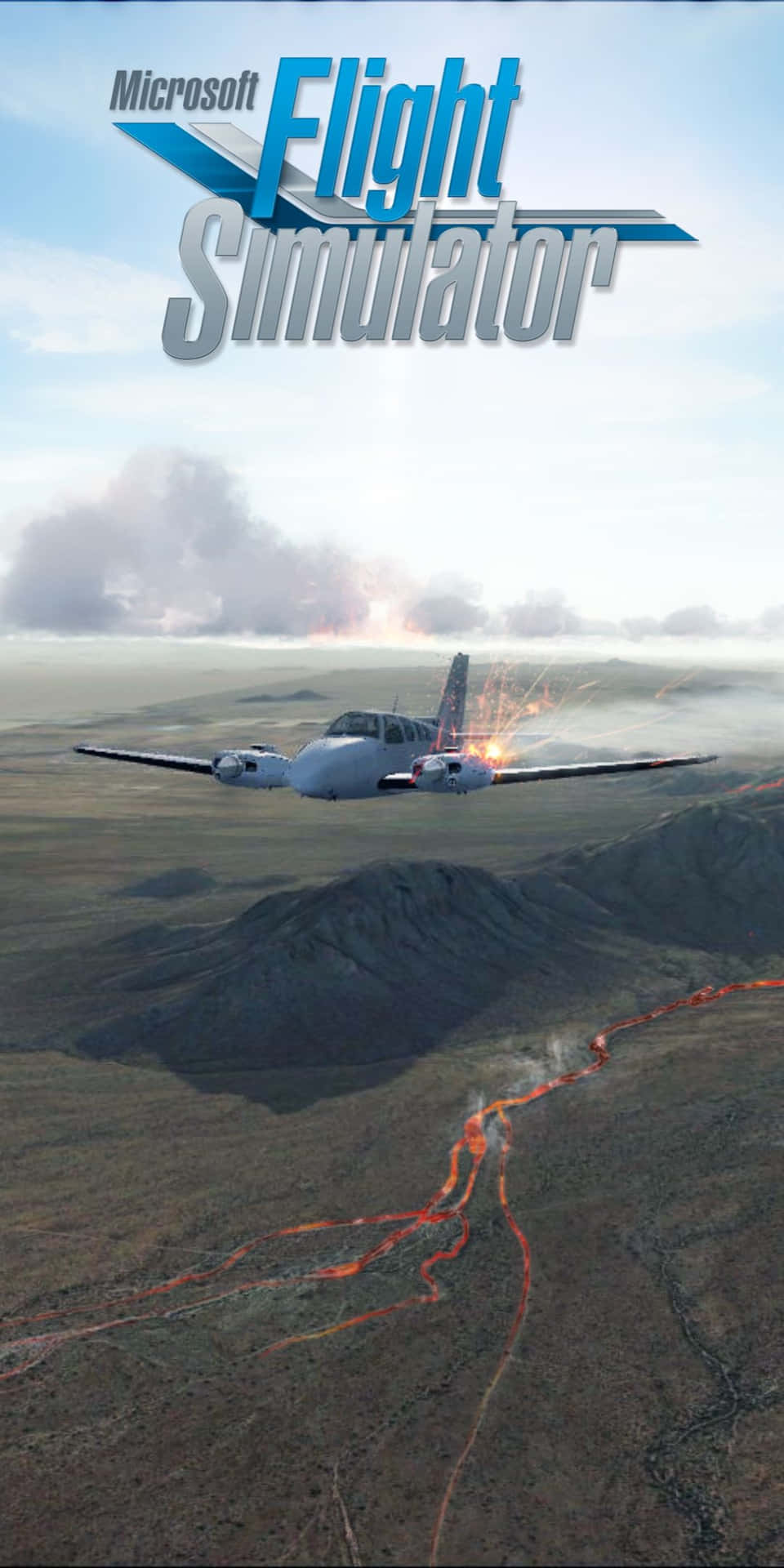Plano De Fundo Do Microsoft Flight Simulator Do Pixel 3