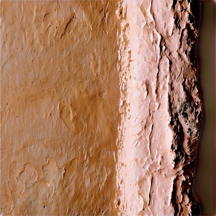 Close-up of peeling plaster wall with layered earthy textures and organic patterns. — Plaster PNG