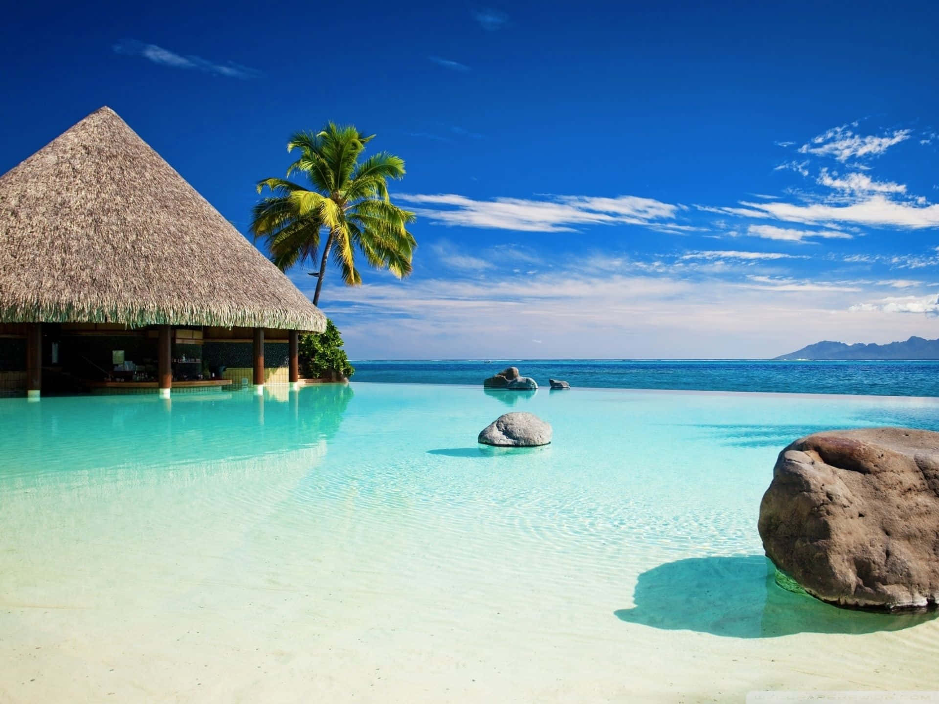Playa De Maldivas Fondo de pantalla